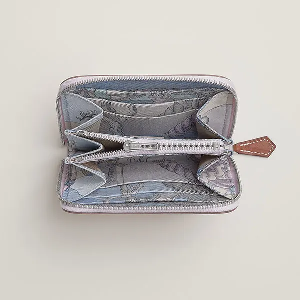 目を惹くカラー【春色のお財布♪】エルメス コピー シルクイン コンパクト ウォレット H067389CKAJ