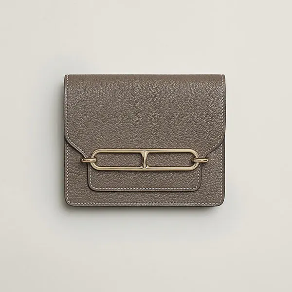 コンパクトでオシャレ♪【エルメス】ルーリス スリム ウォレット 偽物 H082213CP18
