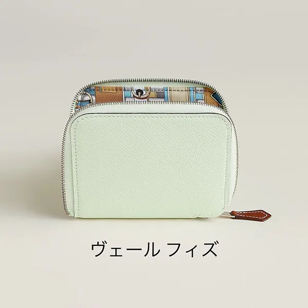 目を惹くカラー【春色のお財布♪】エルメス コピー シルクイン コンパクト ウォレット H067389CKAJ