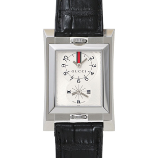 グッチ 111M DUAL TIME WATCH YA111304 新品 送料無料 メンズ